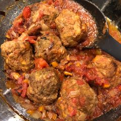 A picture of Oven Baked Meatballs.