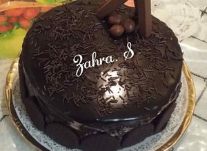 A picture of Oreo Fudge Brownie cake.