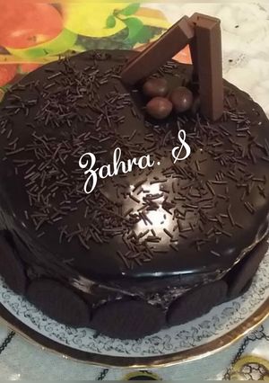 A picture of Oreo Fudge Brownie cake.