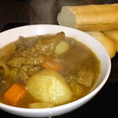 A picture of Scouse & hot baguette Mmmmm....