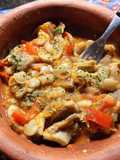 Porotos con mondongo a la olla