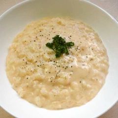 A picture of Soy Milk & Mentaiko Cheesy Rice.