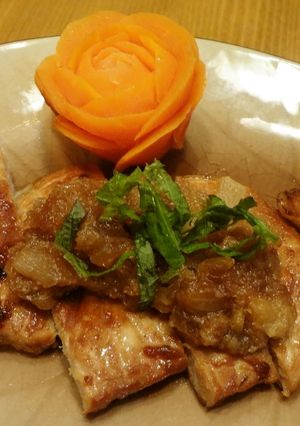 A picture of Soft Pork Sauté (Japanese-Style Chaliapin Steak).