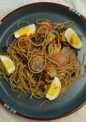 A picture of Organic Lemon Ginger Sesame Pasta Salad.
