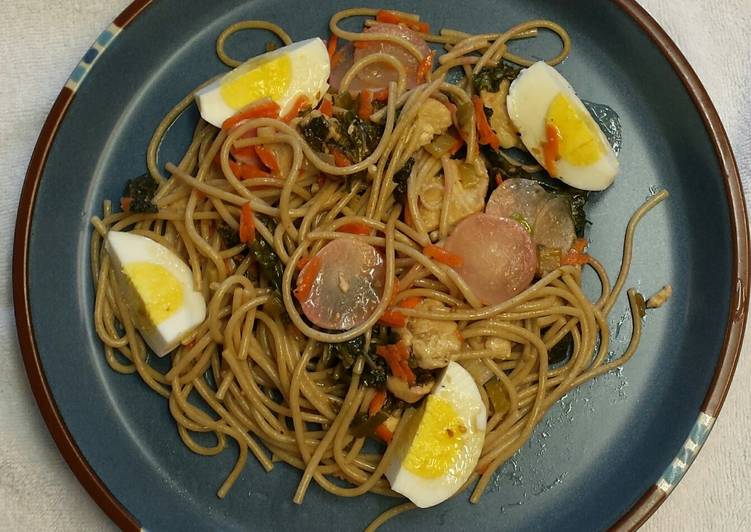 Simple Way to Prepare Speedy Organic Lemon Ginger  Sesame Pasta Salad