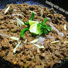 A picture of Harri mirch qeema best to in sehri #cookpadramadan.