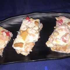 A picture of Mexican pudding.