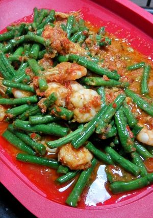 Foto resep Tumis kacang panjang udang
