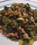 My Southern Black Eyed Peas with Collard Greens