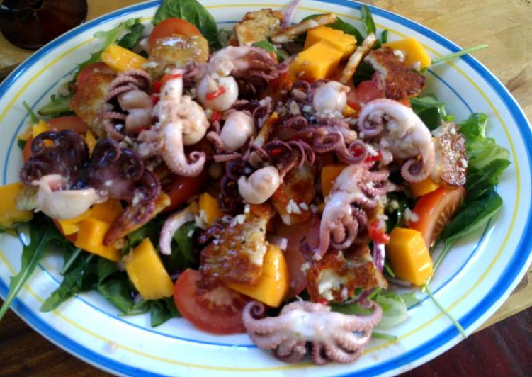 Steps to Make Perfect octopus and mango salad