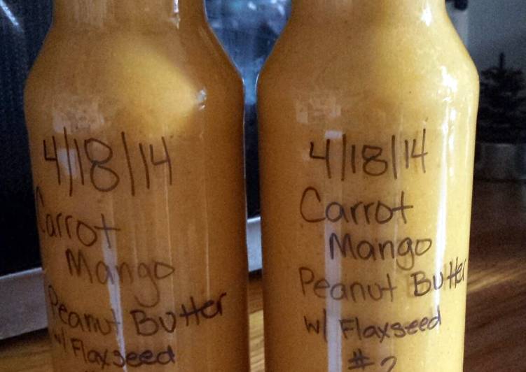 Recipe of Perfect Carrot Mango Peanut Butter Smoothie