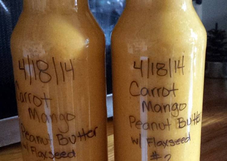 Recipe of Favorite Carrot Mango Peanut Butter Smoothie