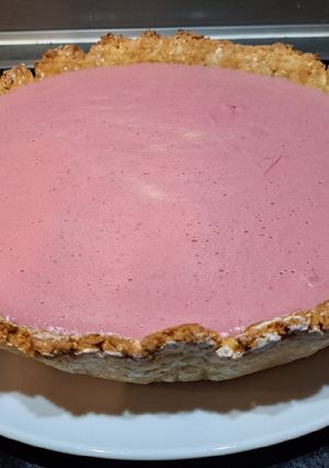 Une photo de Tarte cranberry curd