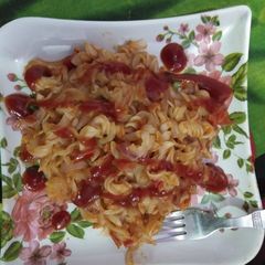 A picture of Red sause pasta.