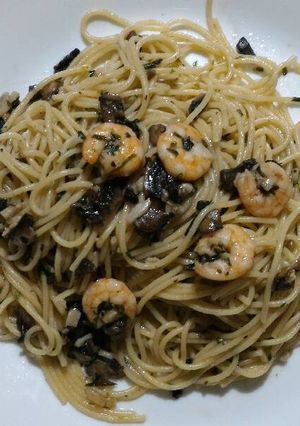 A picture of Sunday's Special Aglio Olio.