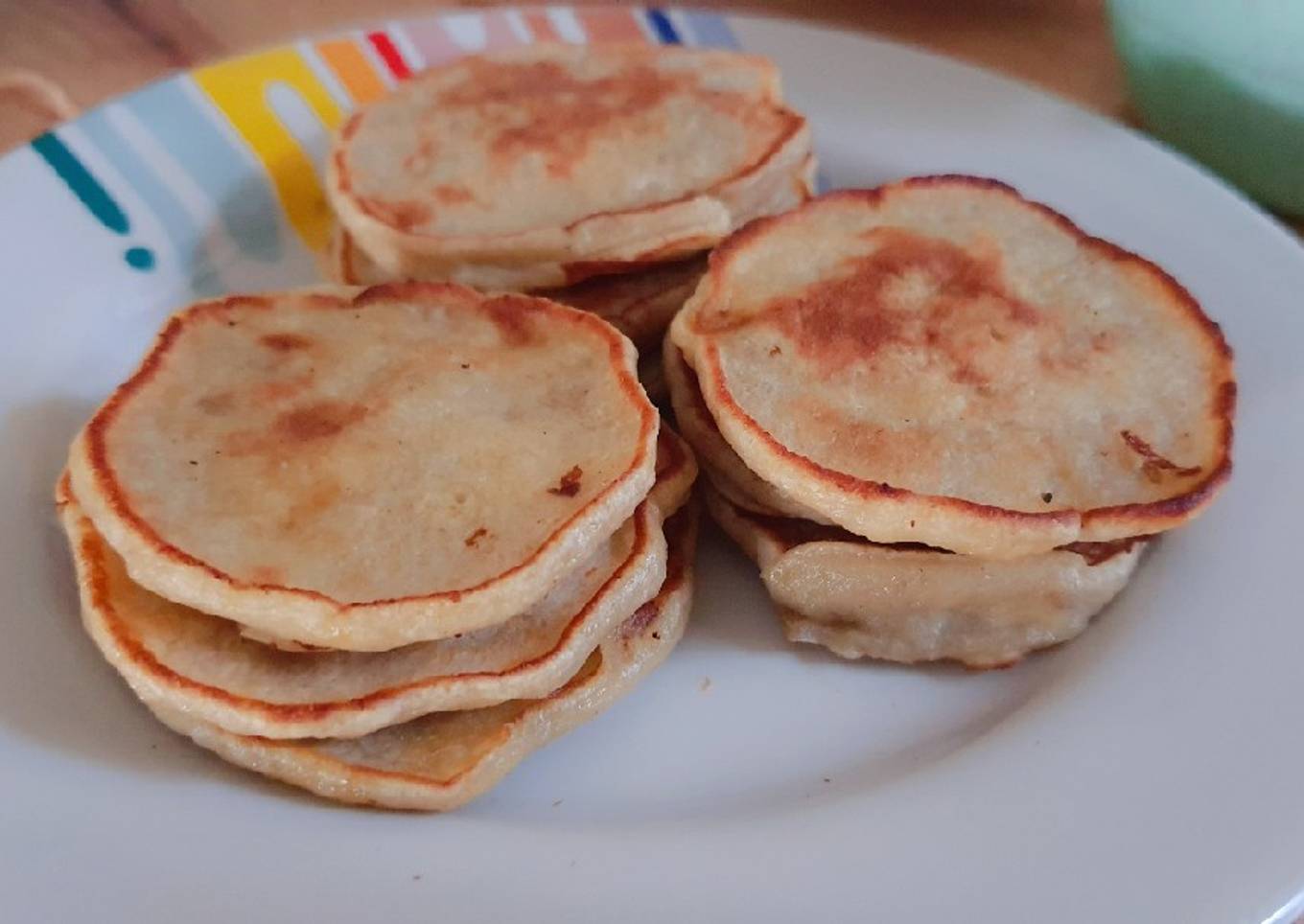 Banana Mini Pancake / Kue Dadar Pisang Mini Cemilan MPASI 10m+