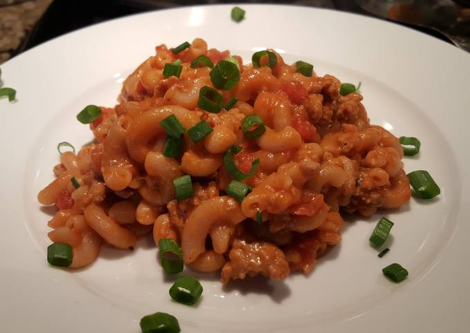 One pot turkey chili mac