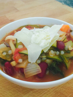 A picture of Shirataki Rice Minestrone.