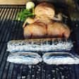 Matambre arrollado a la parrilla