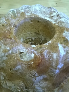 A picture of Cheese and pear yoghurt bread. (Use gms measurements ).