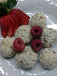 A picture of White Chocolate Yogurt Truffles.