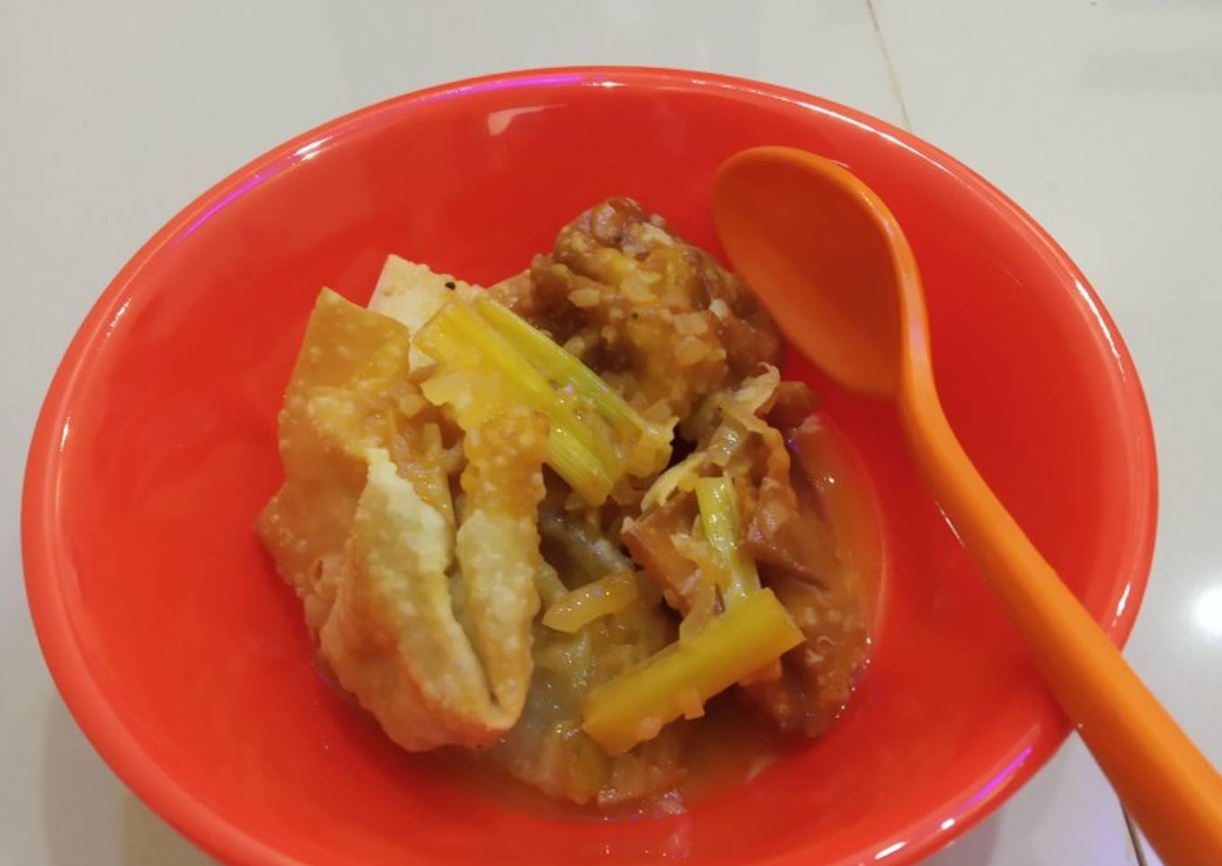 Pangsit Goreng Bumbu Tokpoki Pedas Manis