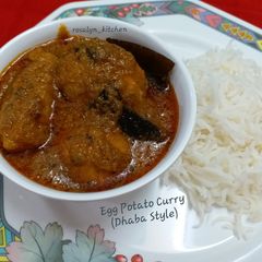 A picture of Egg Potato Curry (Dhaba Style).