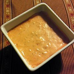 A picture of (Spicy Garlic Dipping Sauce) goes great with fried plantains & vegetables.