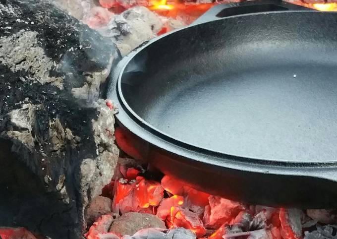 Fire Seasoned Cast Iron Skillet