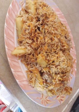 A picture of Beef biryani.