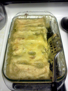 A picture of Sour Cream Enchiladas.