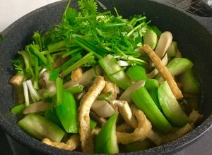 Hình của món Mướp Xào chay.