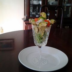 A picture of Spicy Avocado Chicken Salad "Cocktail".