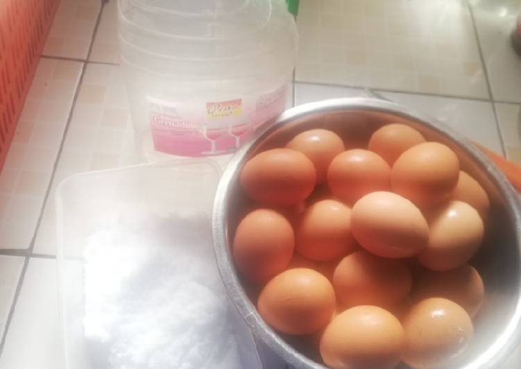 Telur masin guna telur ayam