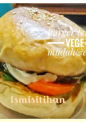 Foto resep Burger tempe 🍔 (vegetarian) mudah&enak