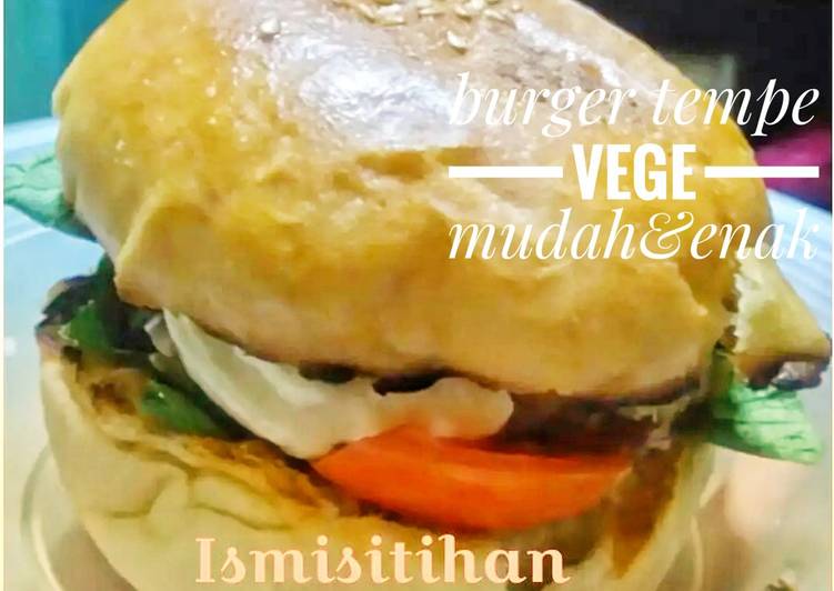 Cara Gampang Membuat Burger tempe ???? (vegetarian) mudah&enak yang Enak Banget