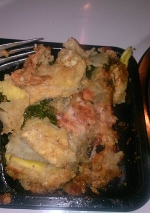 A picture of Zucchini & Eggplant Parmigiana.