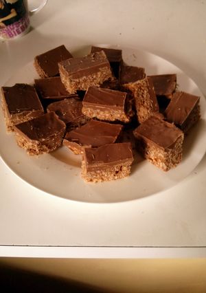 A picture of Mars bar Slice.