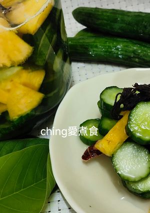 夏日小菜同樂會-雪碧漬鳳梨小黃瓜 的食譜成品照片