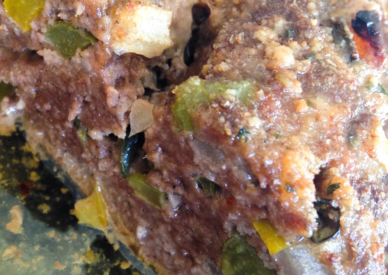 Meatloaf with serrano peppers and bacon
