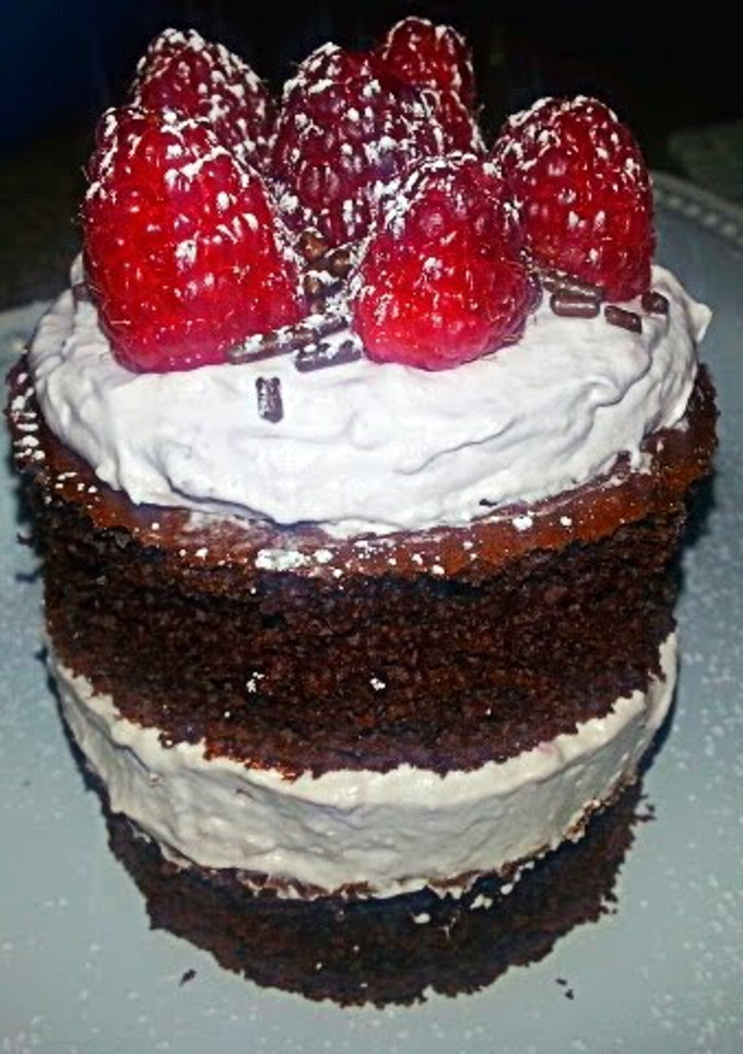 A picture of Raspberry Mousse Cake.