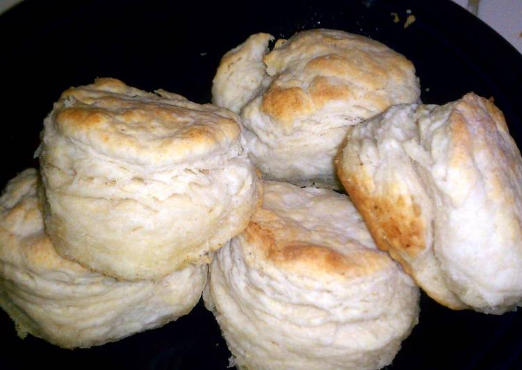 Steps to Prepare Speedy Sharon&#39;s Flaky Buttermilk Biscuits