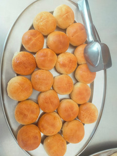 A picture of Home made bread rolls.