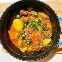 Chinese style beef stew A picture of Chinese style beef stew.