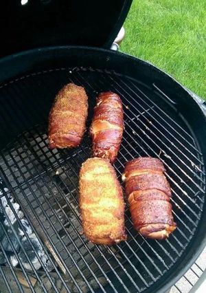 A picture of Smoked chicken cordon bleu.