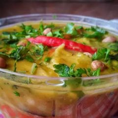 A picture of Dal dhokli.