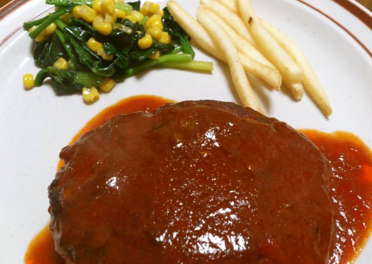 How to Prepare Any-night-of-the-week Easy! Our Family Recipe for Hamburger Steak Simmered in Sauce