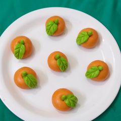 A picture of Orange Sandesh.
