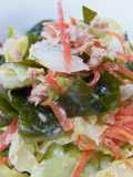 Cabbage, Tuna and Wakame Seaweed Salad With Mayonnaise-Ponzu Dressing