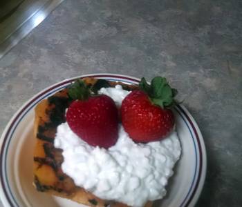 Ultimate Cooking Recipe Grilled Cantaloup with cottage cheese Delicious